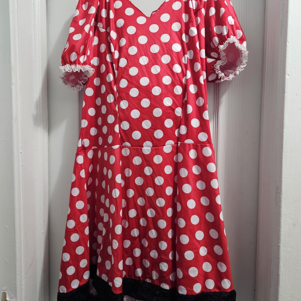Minnie Mouse Hooded Dress Red Polka Dot